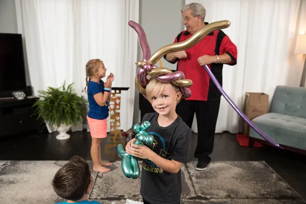 Balloon animals for a family event