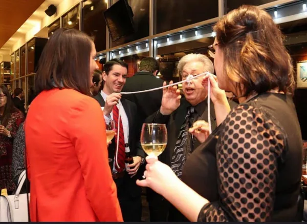 Magic Guy entertaining at a corporate award banquet